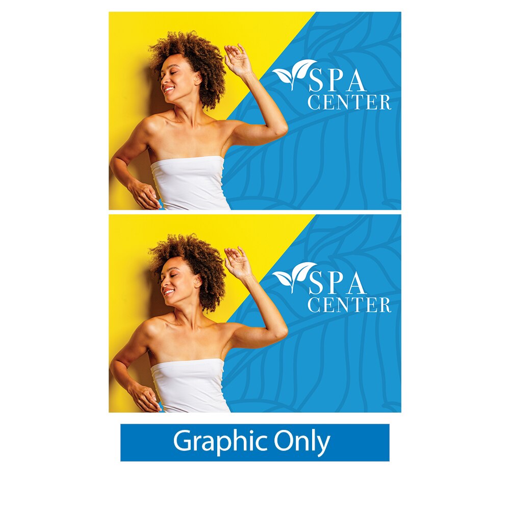 15ft x 10ft  EZ Tube® Straight — Double Sided Graphic Only